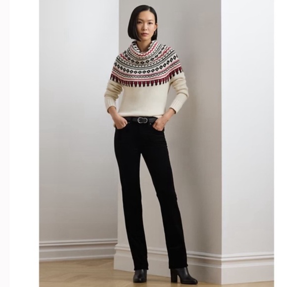 Ralph Lauren Sport | Black Corduroy Straight/Bootcut Pants - Picture 1 of 6